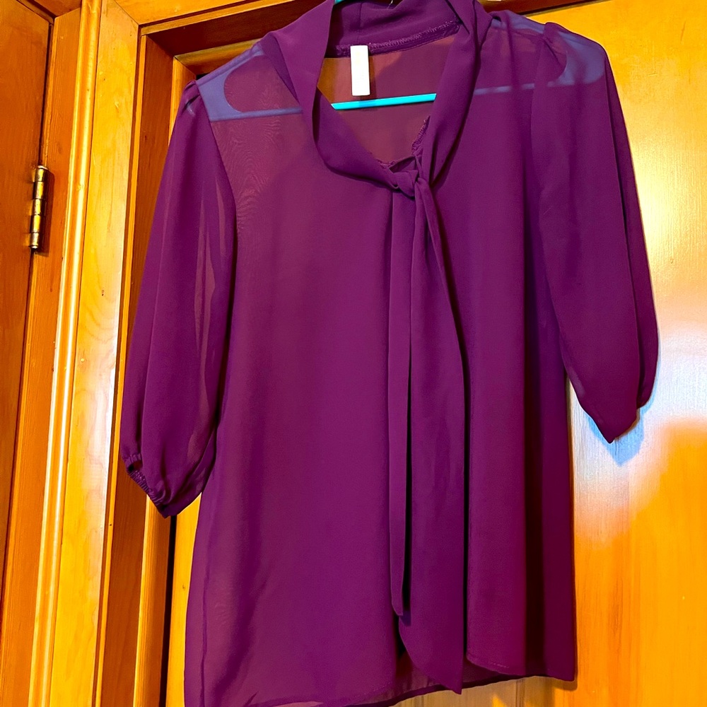Sheer Purple Top.